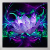 Poster Fleur de Lotus pourpre et sa signification (Devant)