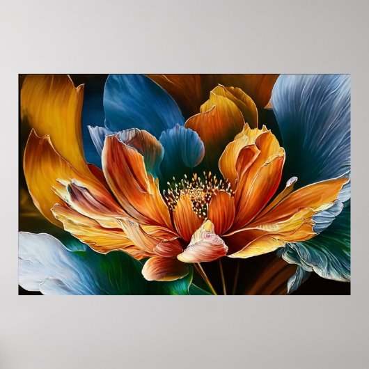 Poster Fleur de lumière (Devant)