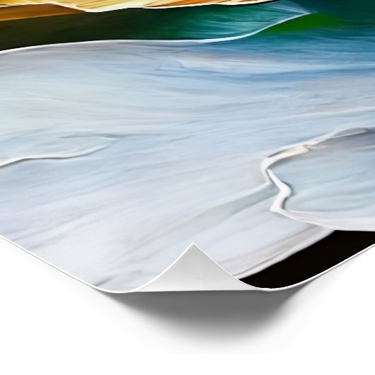 Poster Fleur de lumière (Coin)