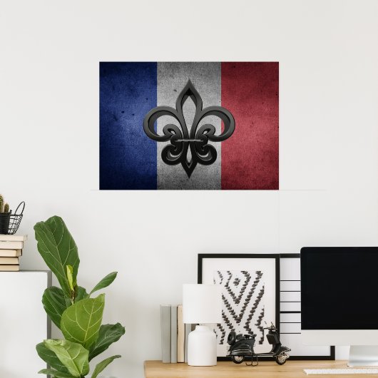 Poster Fleur de lys (Bureau à domicile)
