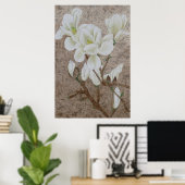 Poster Fleur de Magnolia (Bureau à domicile)