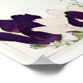 Poster Fleur de Magnolia Violet, Watanabe Seitei (Coin)