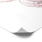 Poster Fleur de Magnolias Blanche Vintage vieille illustr (Coin)