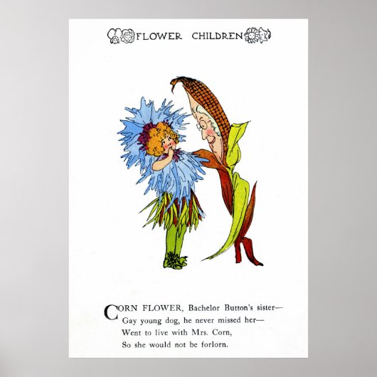 Poster Fleur de maïs (Devant)