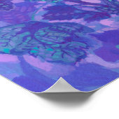 Poster Fleur de Malve, Fleurs de Malva Peinture Florale V (Coin)