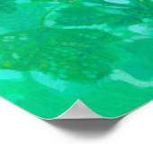 Poster Fleur de Malve, Peinture Florale Été (Coin)