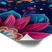 Poster Fleur de mandala Style d'art numérique-23907 (Coin)