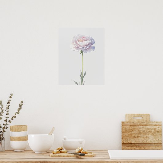 Poster Fleur de naissance Janvier Carnation (Cuisine)