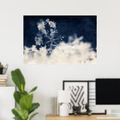 Poster Fleur de neige (Bureau à domicile)