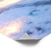 Poster Fleur de neige fondue et de cerise (Coin)