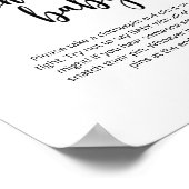 Poster Fleur de Noël Ne pas dire bébé (Coin)