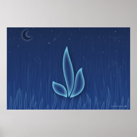 Poster Fleur de nuit (Devant)