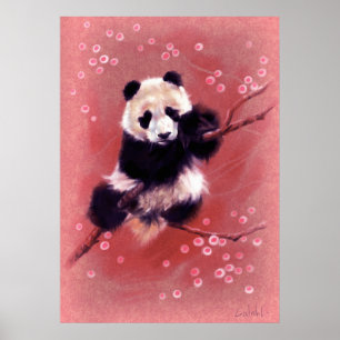 Poster Fleur de panda