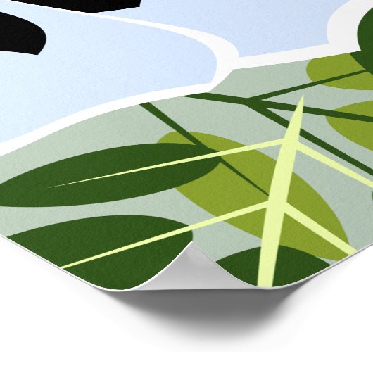 Poster Fleur de Pansy Bleu (Coin)