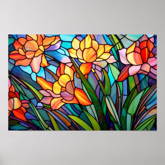 Poster Fleur de Pâques (Devant)