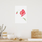 Poster Fleur de pavot sauvage (Cuisine)