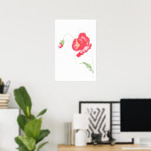 Poster Fleur de pavot sauvage (Bureau à domicile)