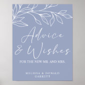 Poster Fleur de Pervenche Conseils et Vœux de Mariage Sim (Devant)