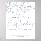 Poster Fleur de Pervenche Conseils et Vœux de Mariage Sim (Devant)