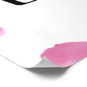 Poster Fleur de pétales roses (Coin)