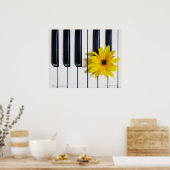 Poster Fleur de piano (Cuisine)