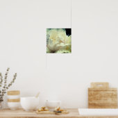 Poster Fleur de pivoine blanche en fleurs gros (Cuisine)