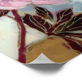 Poster Fleur de pivoine rose (Coin)