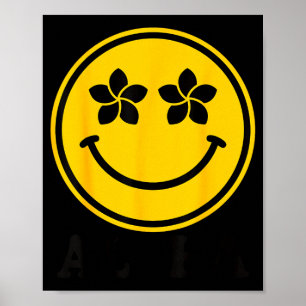 Poster Fleur de plumeria sourire aloha hawaii plage été