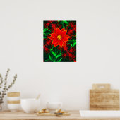Poster Fleur de Poinsettia (Cuisine)
