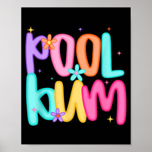 Poster Fleur de pouvoir de fainéant de piscine Amusement