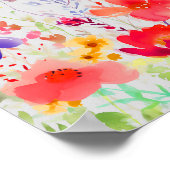 Poster Fleur de printemps colorée (Coin)