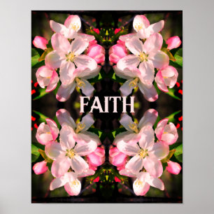Poster Fleur de Printemps Foi Fleur Fleur Fleur Inspirati