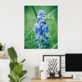 Poster Fleur de printemps (Hyacinthe de raisin) (Bureau à domicile)