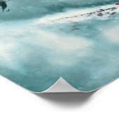 Poster Fleur de prune dans la neige (Coin)