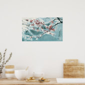 Poster Fleur de prune dans la neige (Cuisine)