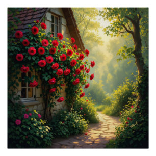 Poster Fleur de rose