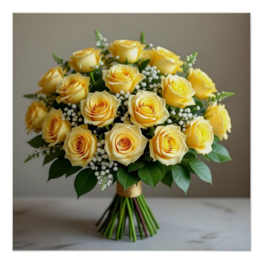 Poster Fleur de rose (Devant)