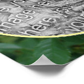 Poster Fleur de rose jaune Créez votre propre photo (Coin)