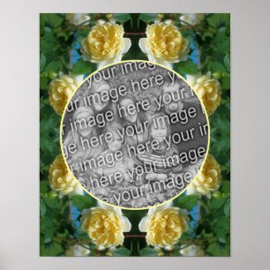 Poster Fleur de rose jaune Créez votre propre photo