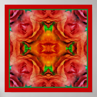 Fleur de rose rouge Abstraite Nature déprimée