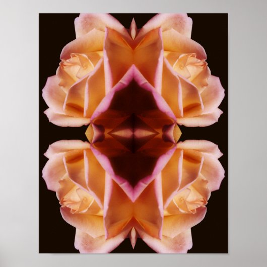 Poster Fleur de Rosebud Jaune Mixte (Devant)