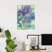 Poster Fleur de Samuel Warrand par Georgiana Houghton Pos (Bureau à domicile)