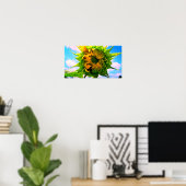 Poster Fleur de soleil en fleurs (Bureau à domicile)