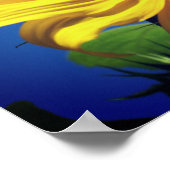 Poster Fleur De Soleil Jaune Géante Et Ami Des Insectes (Coin)