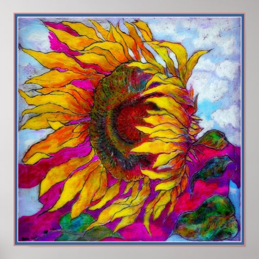 POSTER : Fleur de tournesol (Devant)