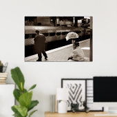 Poster Fleur de train fille (Bureau à domicile)