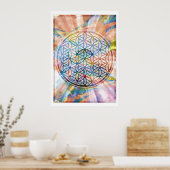 Poster Fleur de vie (Cuisine)