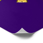 Poster Fleur de vie avec la lune (Coin)