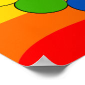 Poster Fleur de vie / Blume des Lebens - points spiraux (Coin)