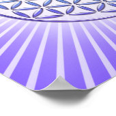 Poster Fleur de vie / Blume des Lebens - timbre violet (Coin)